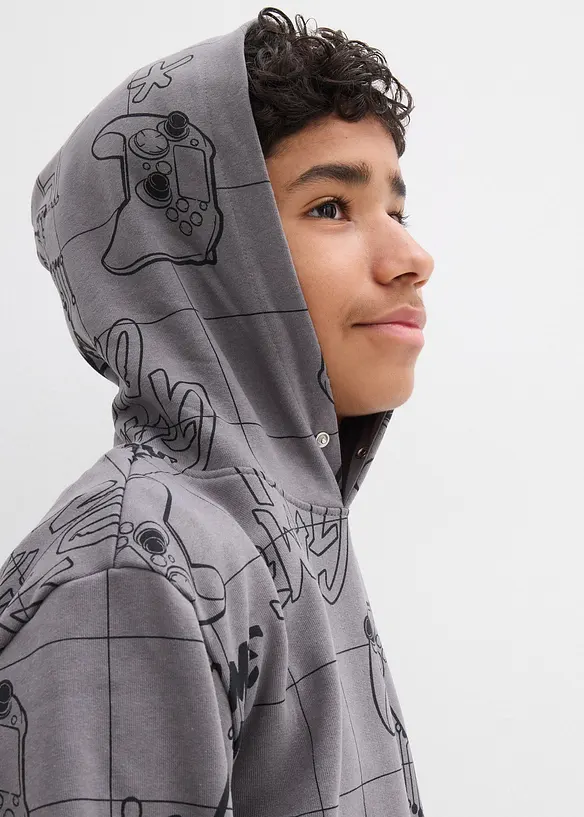 Hoodie in een zachte katoenmix, bonprix