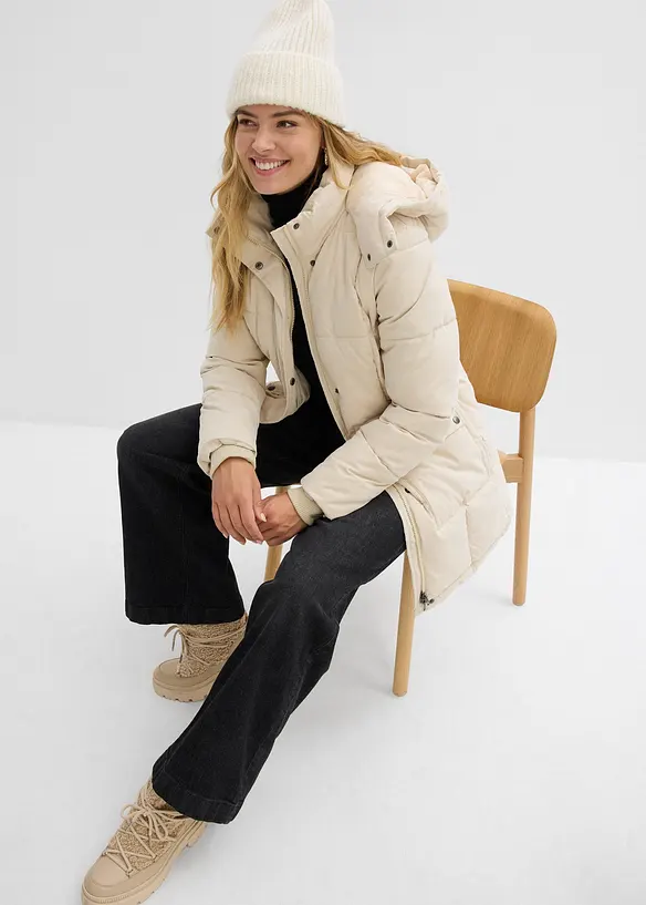 Winterjas met verstelbare tailleband, bonprix