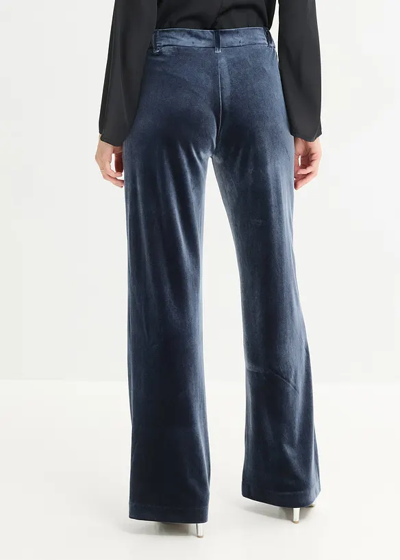Broek van zacht fluweel, bonprix