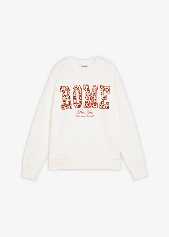 Oversized sweater van biologisch katoen, bonprix