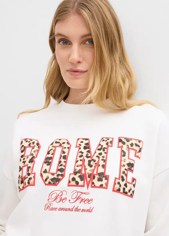 Oversized sweater van biologisch katoen, bonprix