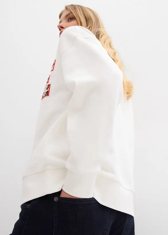 Oversized sweater van biologisch katoen, bonprix