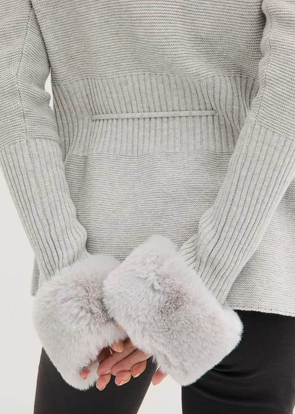 Vest met imitatiebont, bonprix