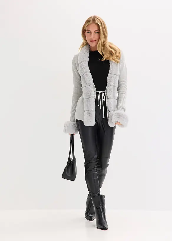 Vest met imitatiebont, bonprix