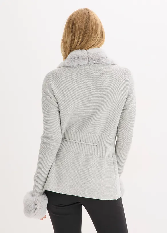 Vest met imitatiebont, bonprix