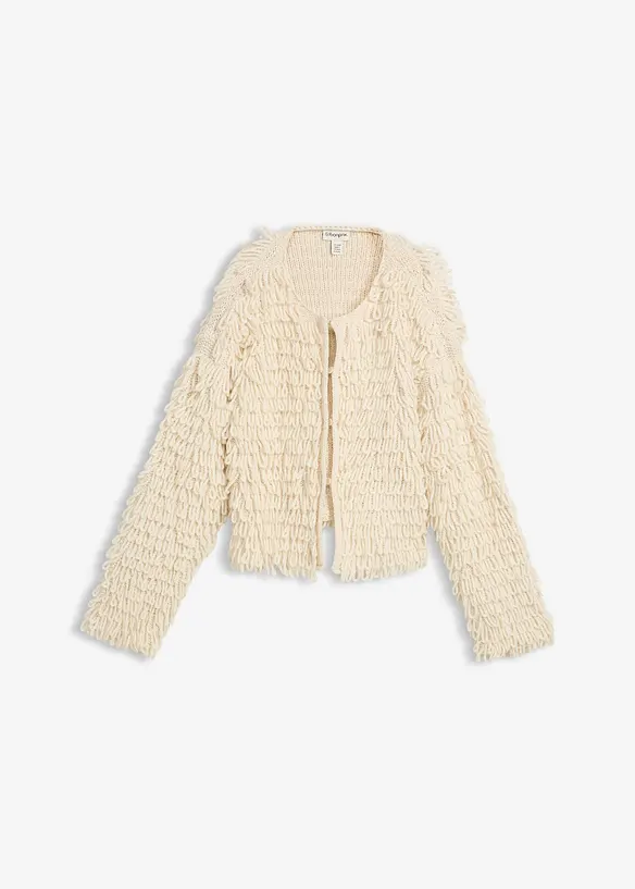 Vest in curly imitatiebont, bonprix