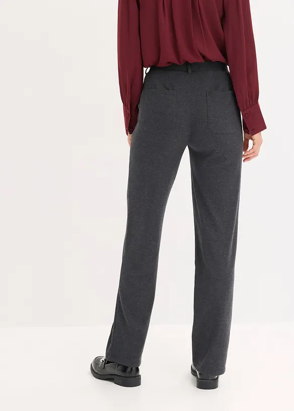 Jersey broek met paspels, bonprix