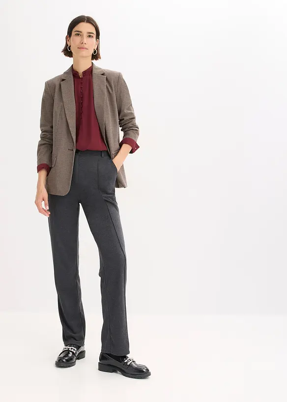 Jersey broek met paspels, bonprix