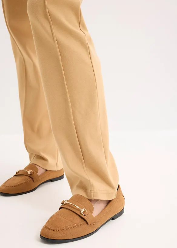 Jersey broek met paspels, bonprix