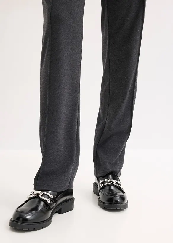 Jersey broek met paspels, bonprix