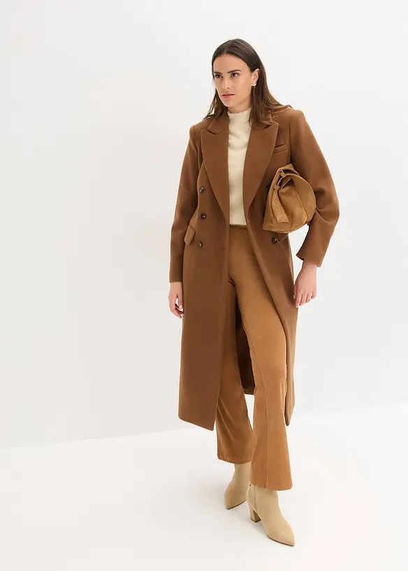 Lange blazerjas met viscose, bonprix