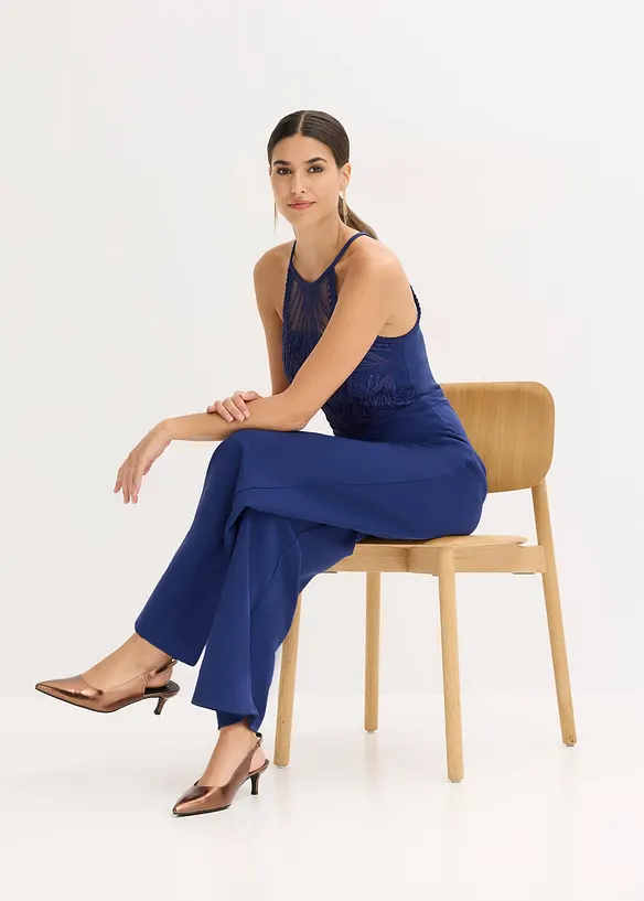 Jumpsuit met kant, bonprix