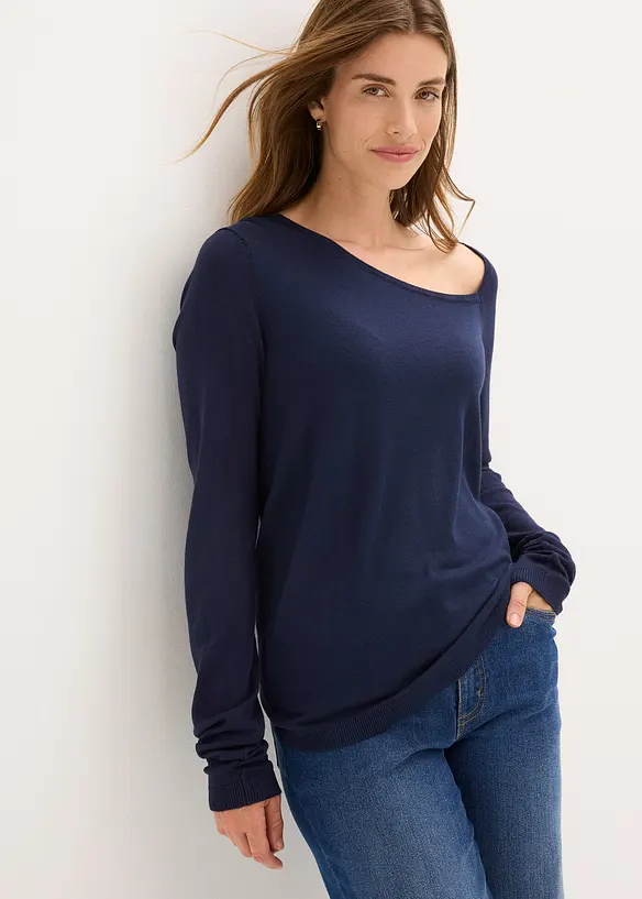 Trui van soepelvallende viscose, bonprix