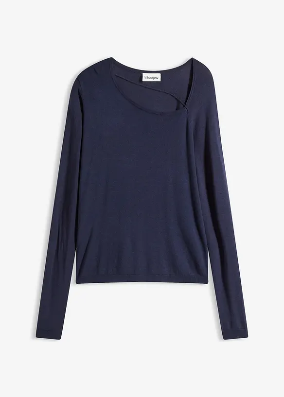 Trui van soepelvallende viscose, bonprix