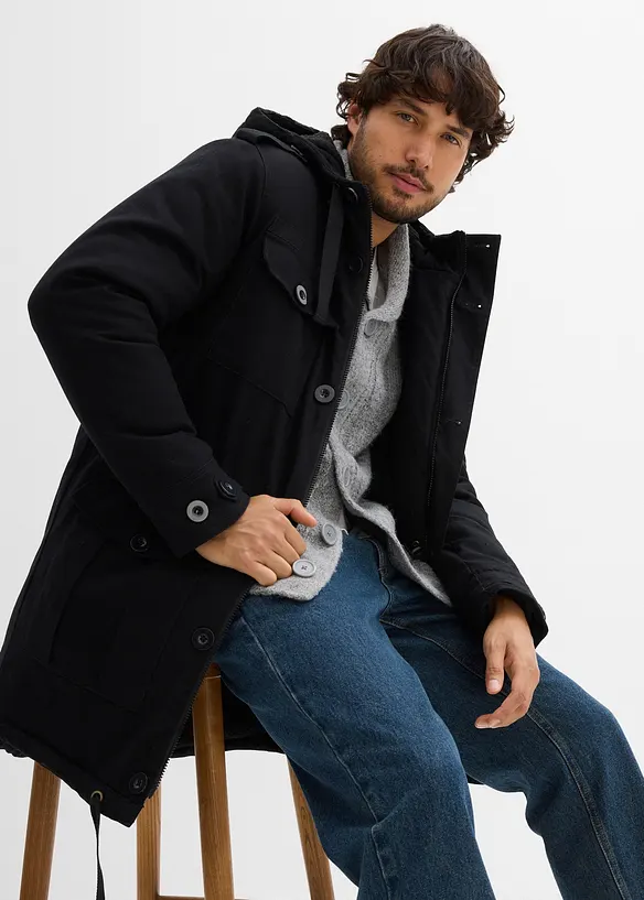 Outdoor parka met teddy voering, bonprix