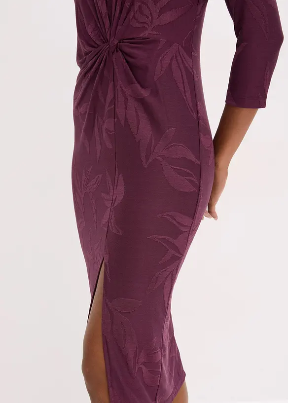 Midi jurk in jacquard, bonprix
