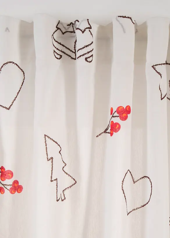 Gordijn met kerstmotief (1 stuk), bonprix