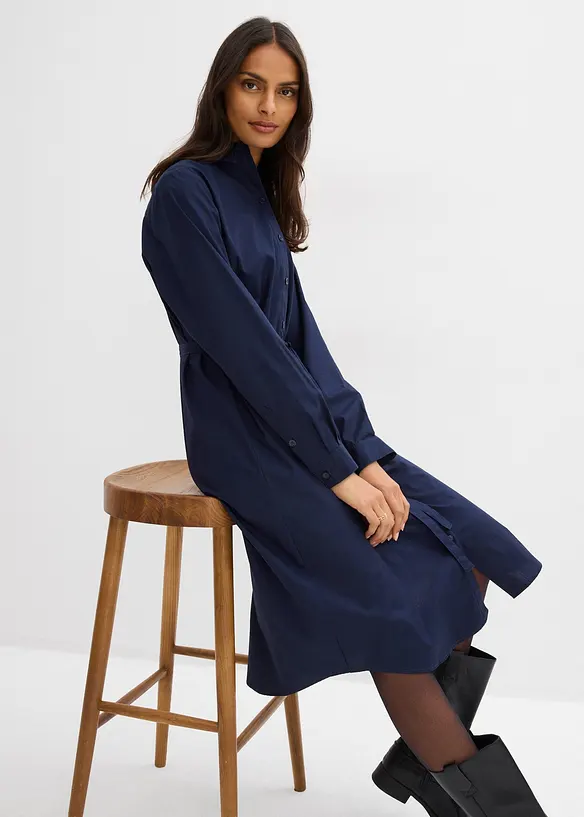 Midi jurk van puur biologisch katoen, bonprix