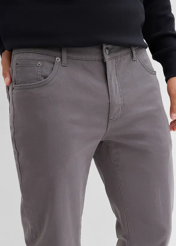Regular fit stretch thermobroek met een zachte flanellen voering, straight, bonprix