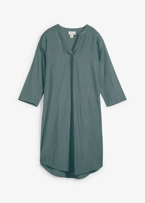 Tuniekjurk met structuureffect in een soepele viscosemix, bonprix