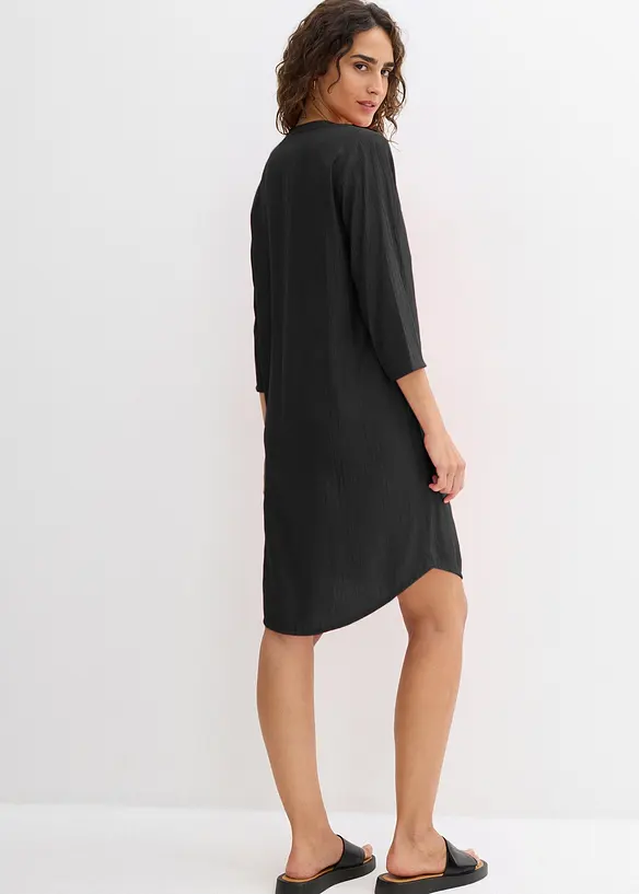 Tuniekjurk met structuureffect in een soepele viscosemix, bonprix