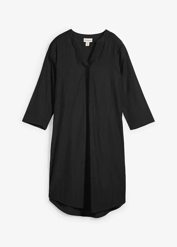Tuniekjurk met structuureffect in een soepele viscosemix, bonprix