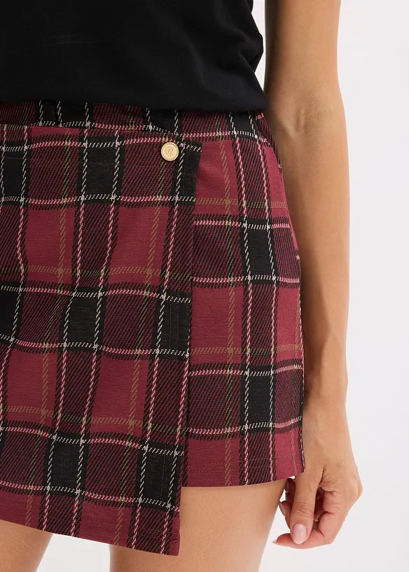 Skort met sierknop, bonprix