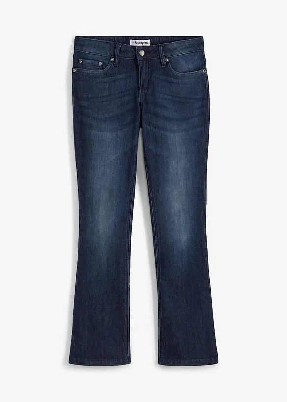 Bootcut stretch jeans, mid waist, bonprix