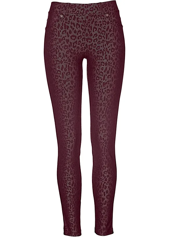 Jegging met luipaardprint, bonprix