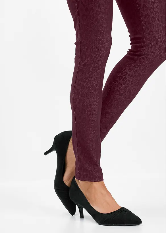 Jegging met luipaardprint, bonprix