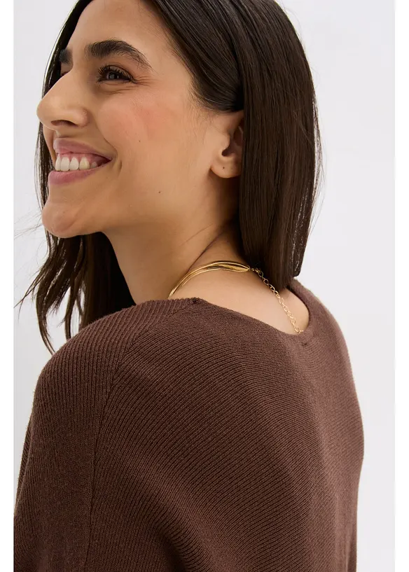 Gebreide jurk van soepele viscose, bonprix