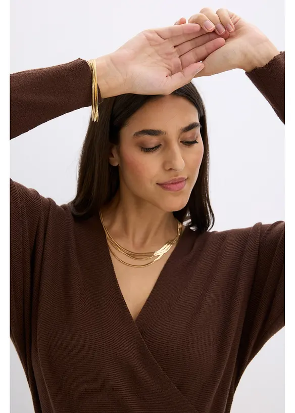 Gebreide jurk van soepele viscose, bonprix