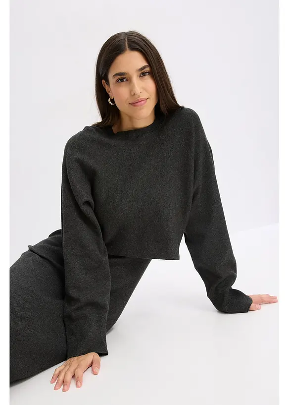 Gebreide jurk en shirt (2-dlg. set), bonprix