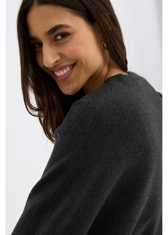Gebreide jurk en shirt (2-dlg. set), bonprix