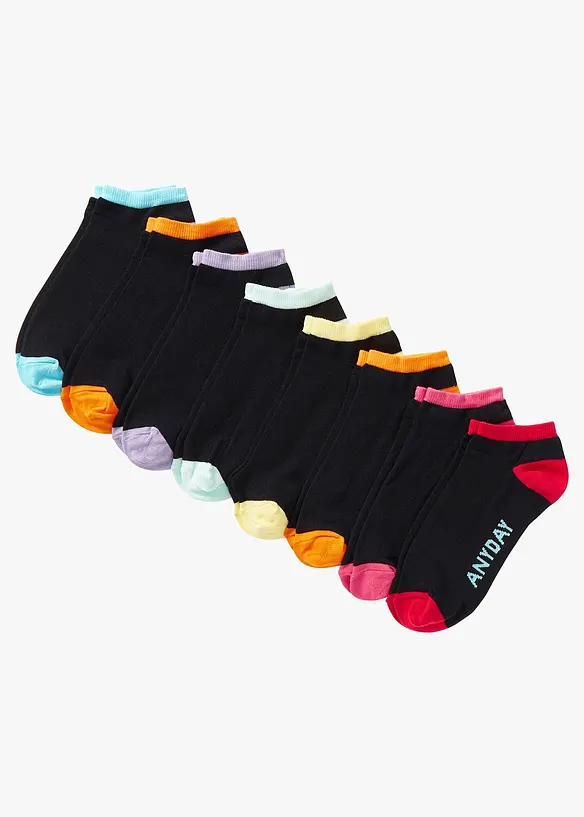Sneakersokken voor elke dag van de week (8 paar), bonprix