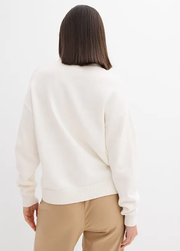 Oversized trui van puur katoen, bonprix