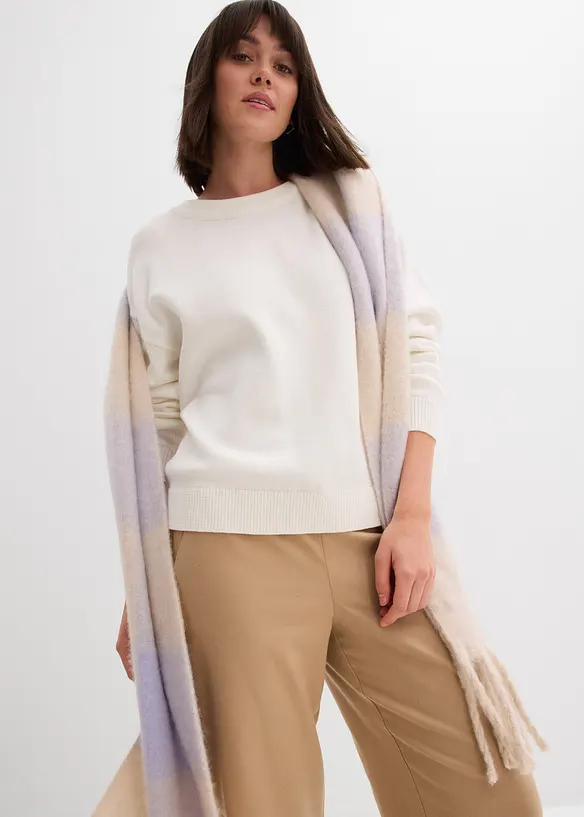 Oversized trui van puur katoen, bonprix