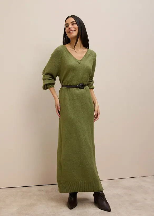 Gebreide oversized midi jurk, bonprix