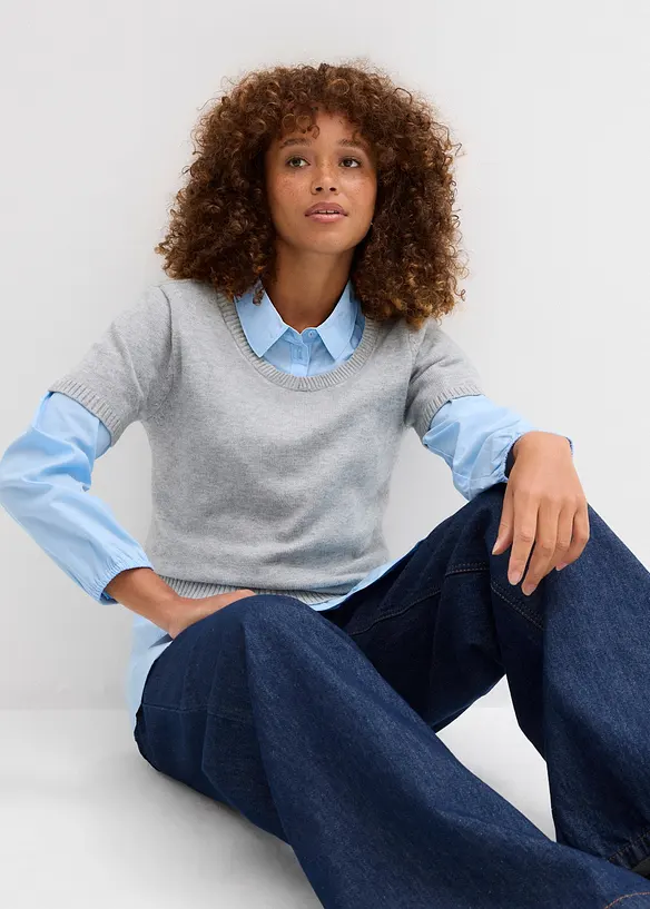 Trui, korte mouw, bonprix