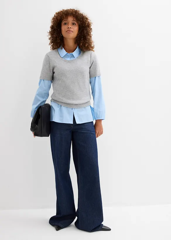 Trui, korte mouw, bonprix