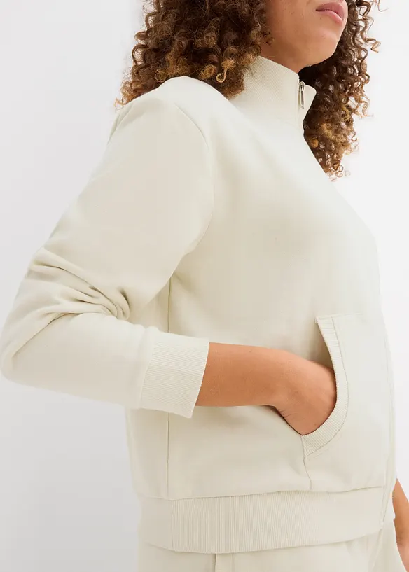 Sweatvest van biologisch katoen, bonprix