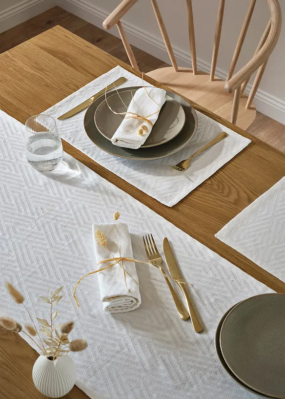 Placemats van biologisch katoen (set van 2), bonprix