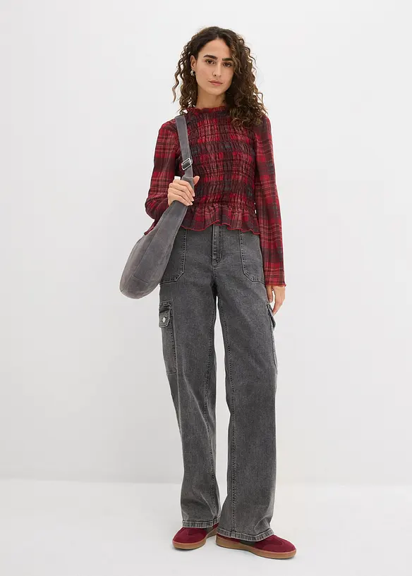 Cargo broek, high waist, bonprix