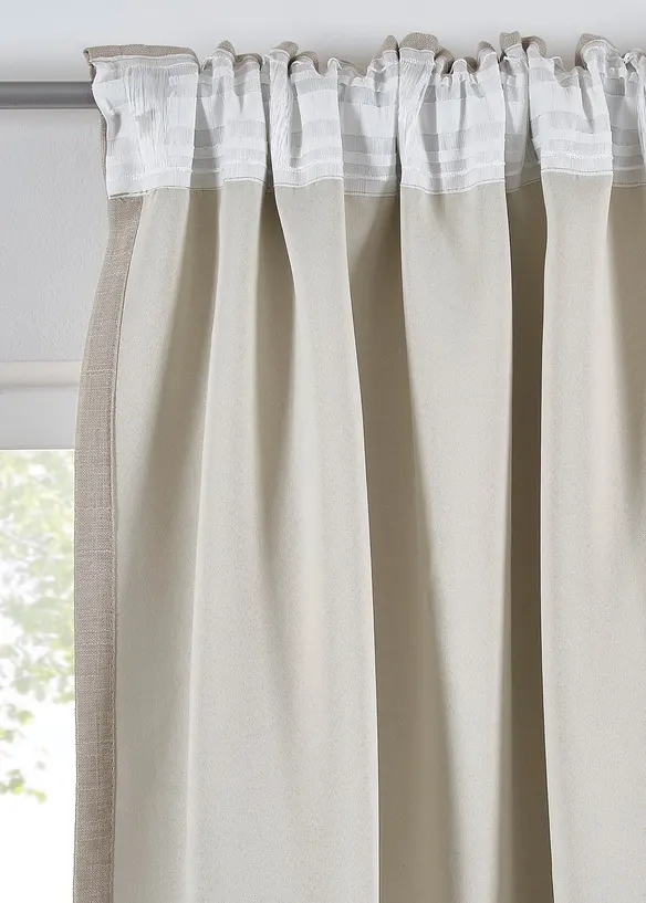 Verduisterend gordijn, dubbellaags (1 stuk), bonprix