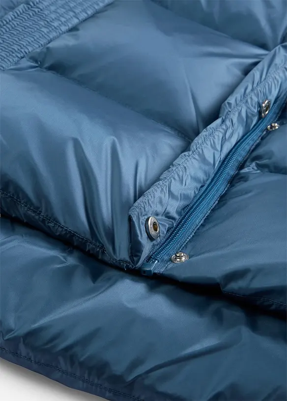 Donsjas met gerecyclede dons en gebreide mouwen, bonprix