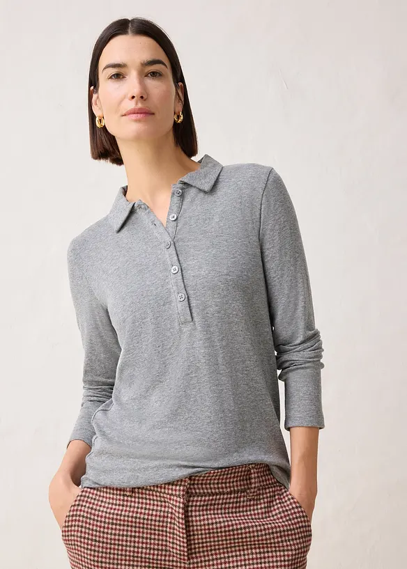 Poloshirt met wol, bonprix