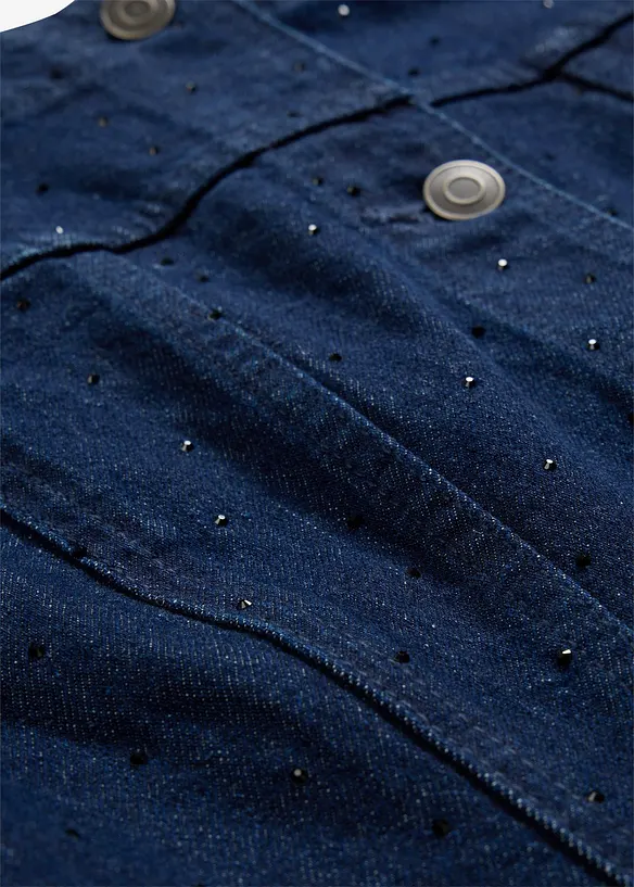 Spijkerjas met strass, bonprix