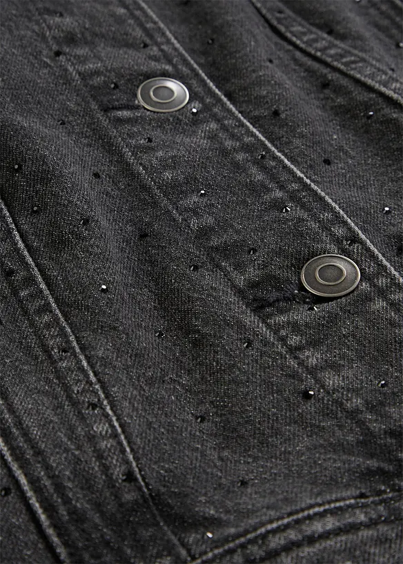 Spijkerjas met strass, bonprix
