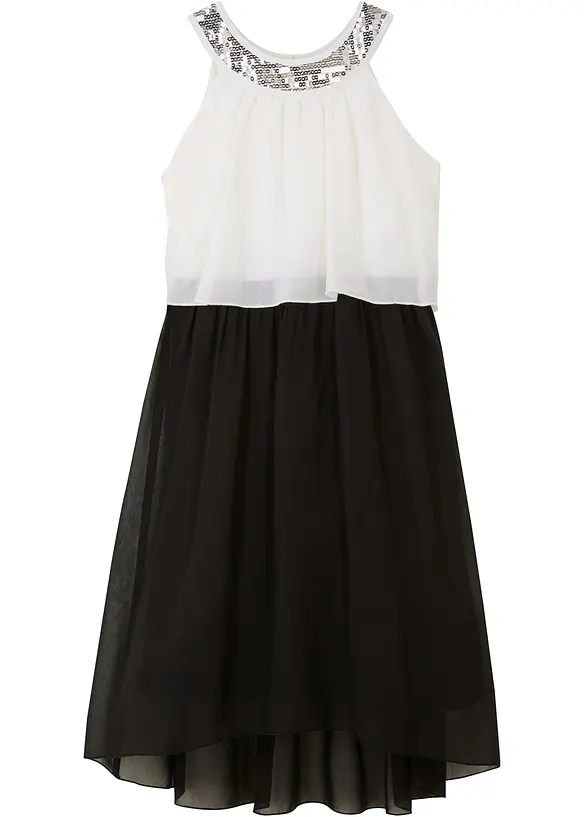 Feestelijke meisjes jurk van chiffon, bonprix