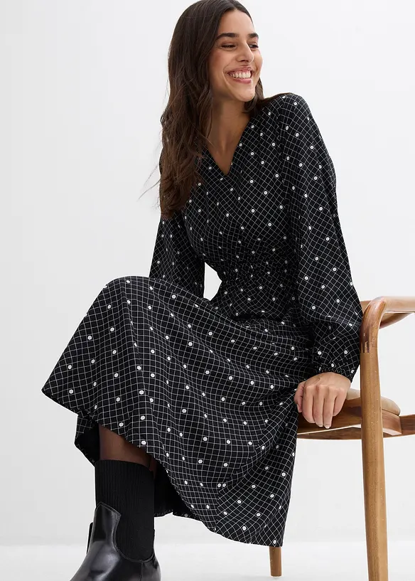 Maxi jurk van soepele viscose, bonprix